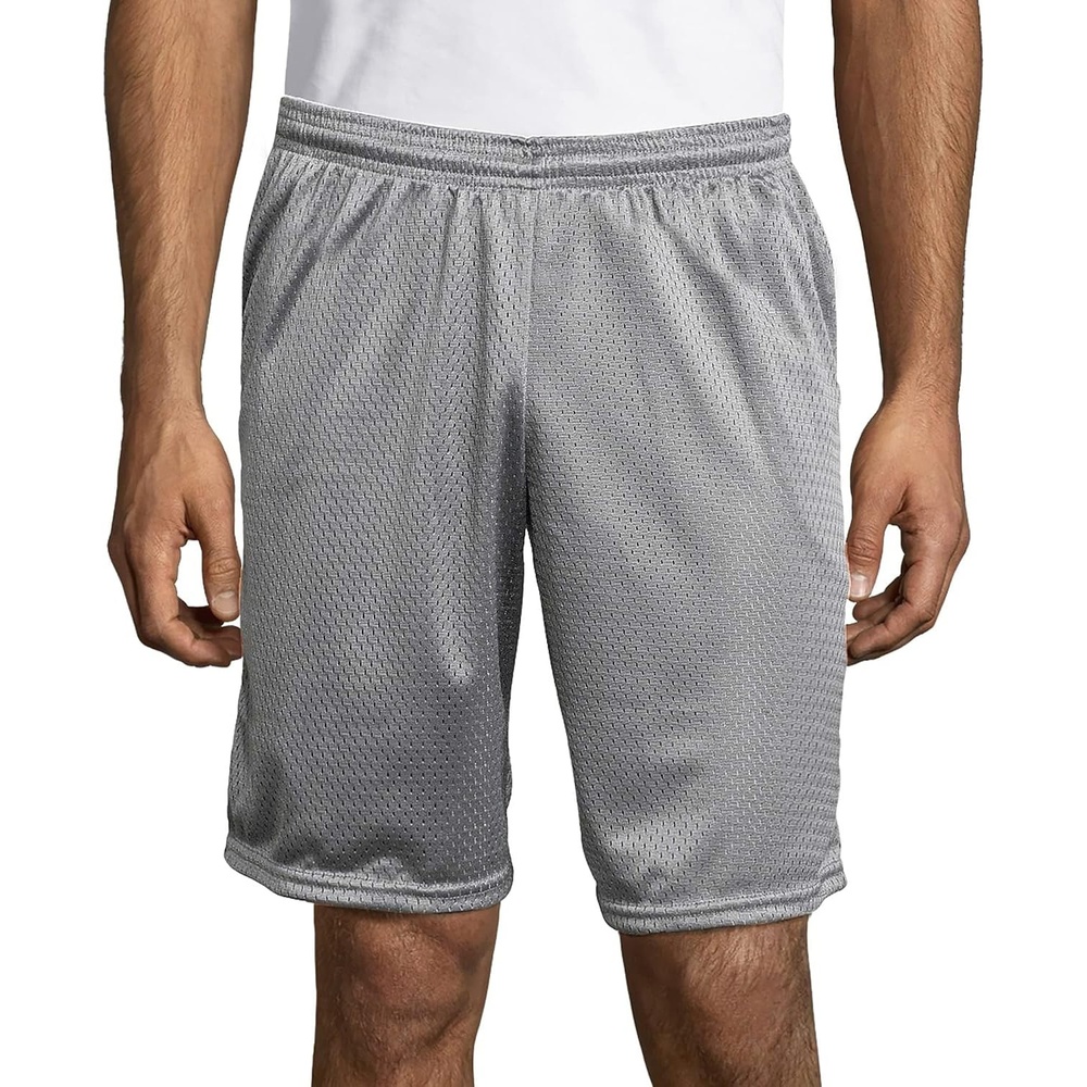 image:imageHanes Mens Mesh Pocket ShortAthletic Gray