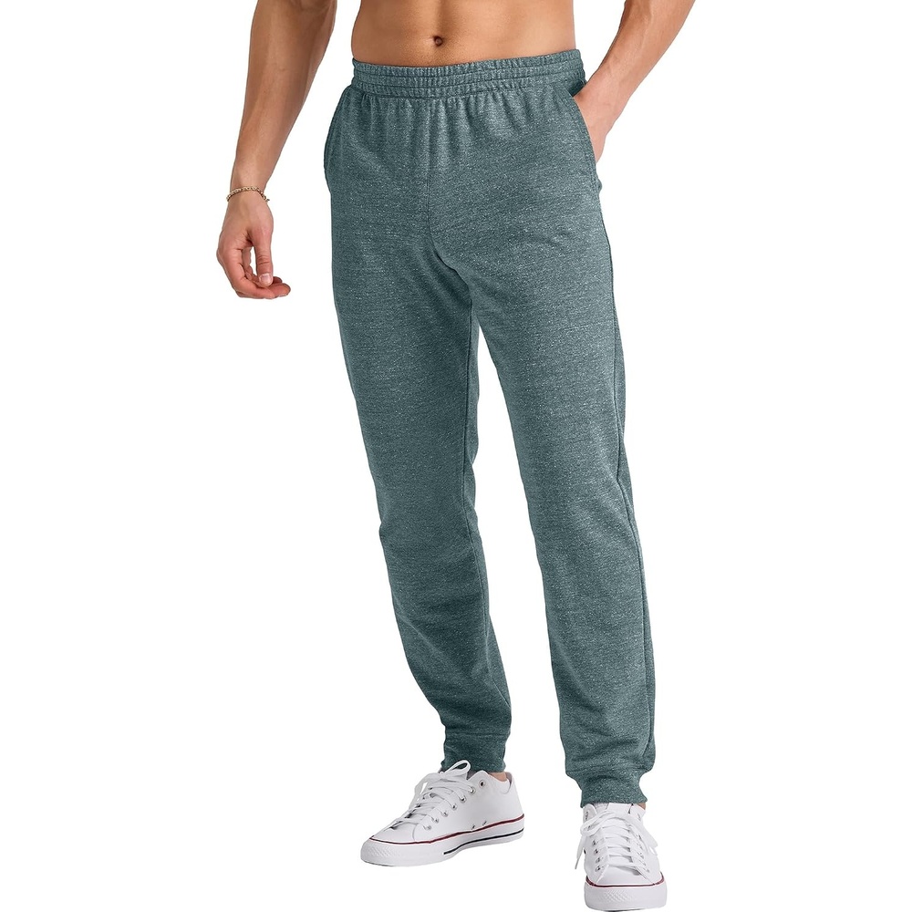 image:imageHanes Mens Originals French Terry Joggers Lightweight Sweatpants with Pockets 30 InseamCactus Pe Heather