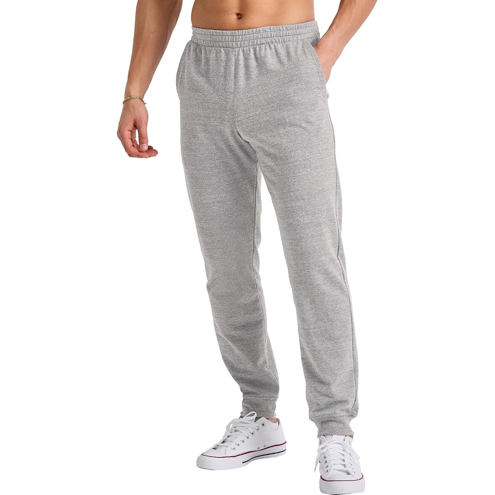 image:imageHanes Mens Originals French Terry Joggers Lightweight Sweatpants with Pockets 30 InseamConcrete Pe Heather