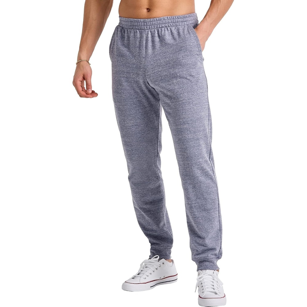 image:imageHanes Mens Originals French Terry Joggers Lightweight Sweatpants with Pockets 30 InseamNavy Pe Heather