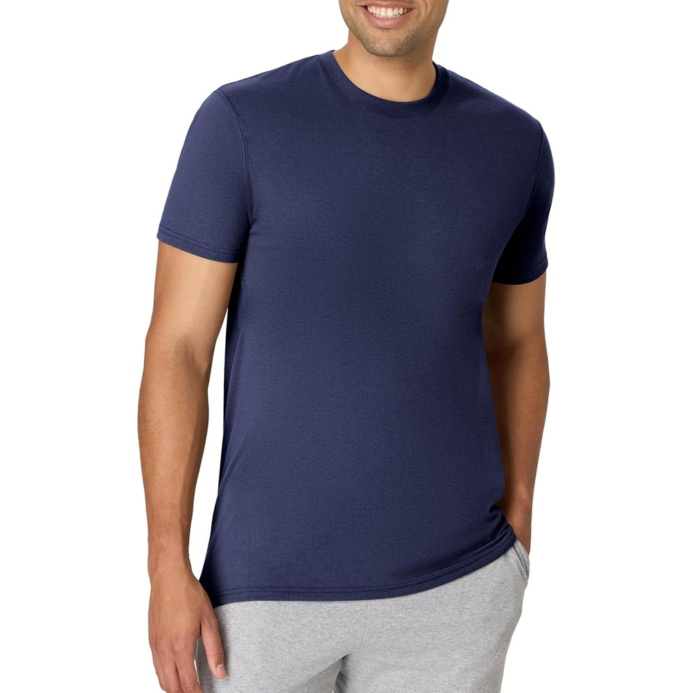 image:imageHanes Mens Originals Lightweight TShirt Crewneck TShirts for Men TriBlend TeeAthletic Navy Pe Heather