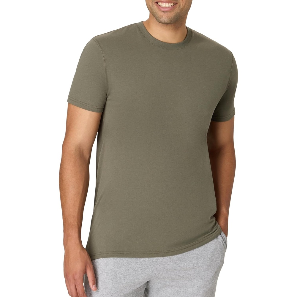 image:imageHanes Mens Originals Lightweight TShirt Crewneck TShirts for Men TriBlend TeeFatigue Green