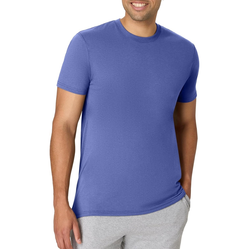 image:imageHanes Mens Originals Lightweight TShirt Crewneck TShirts for Men TriBlend TeeRoyal Triblend