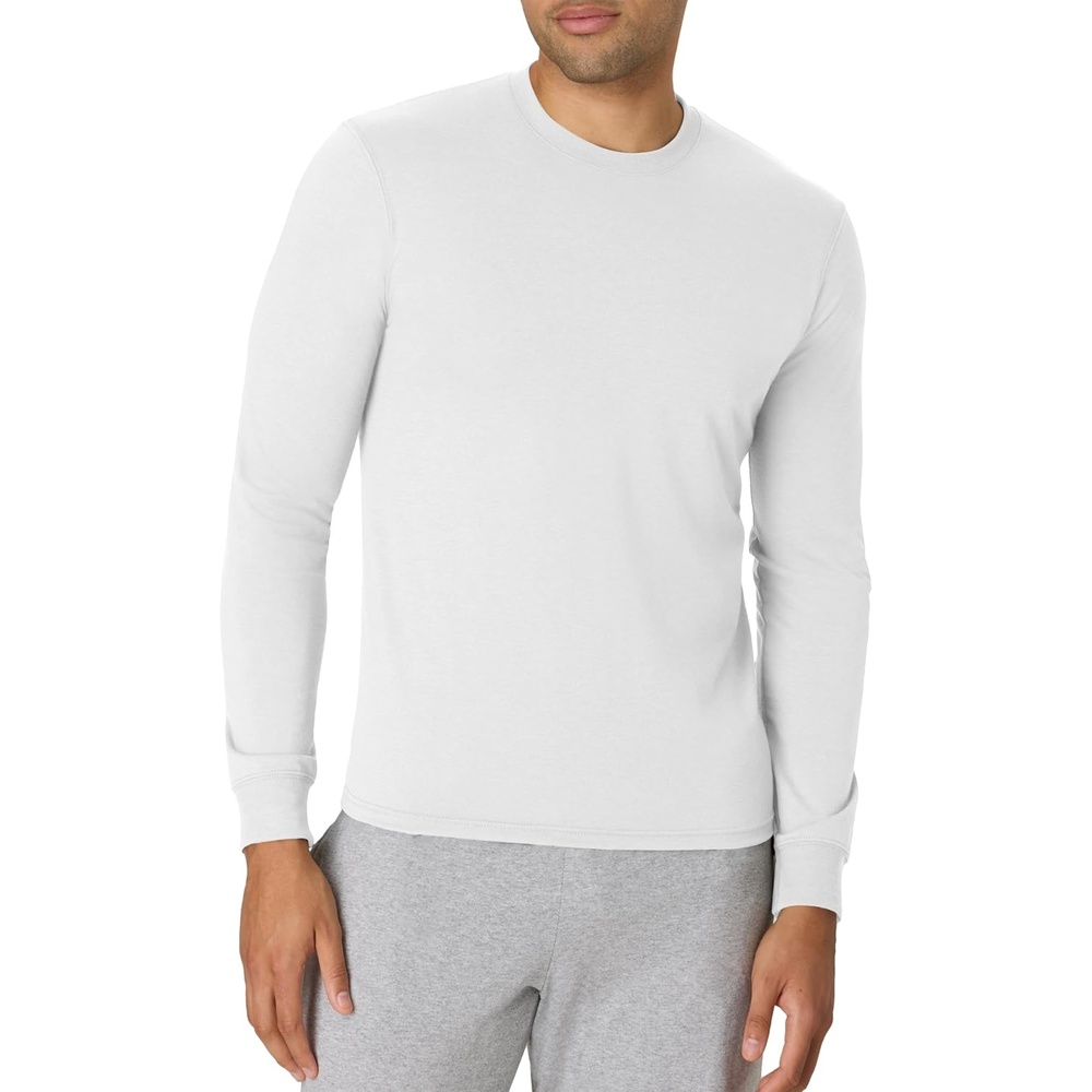 image:imageHanes Mens Originals Long Sleeve TShirt Lightweight TriBlend Jersey Tee for MenEco White