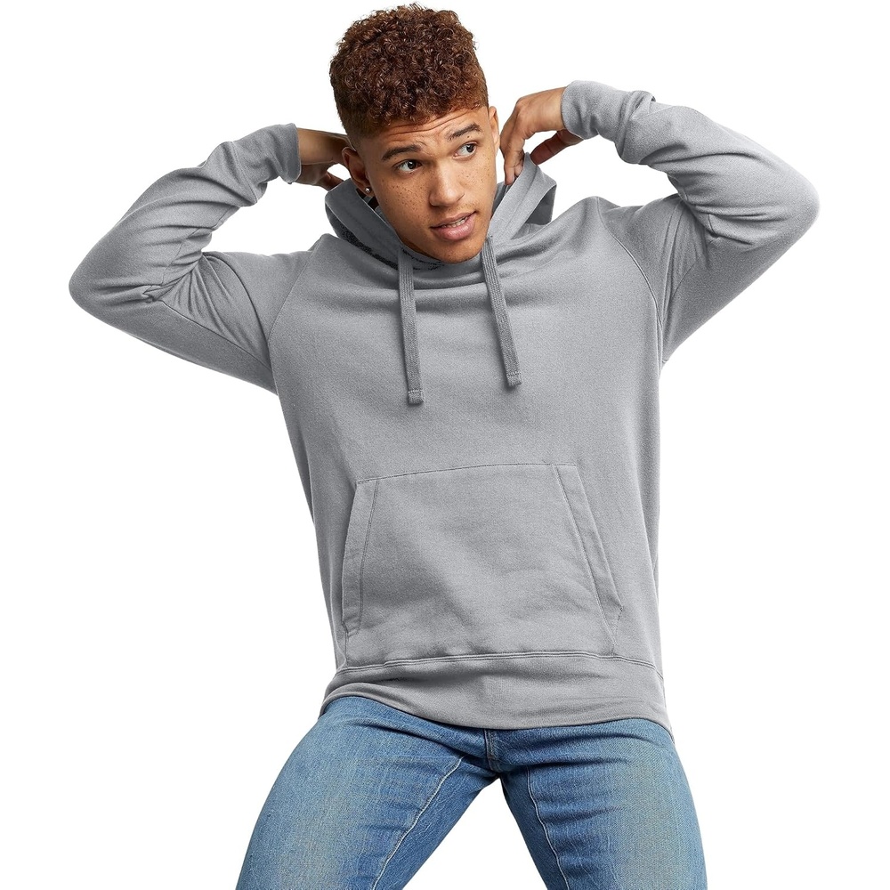 image:imageHanes Mens Originals Midweight Fleece Hoodie Pullover Hooded Sweatshirt for MenLight Steel