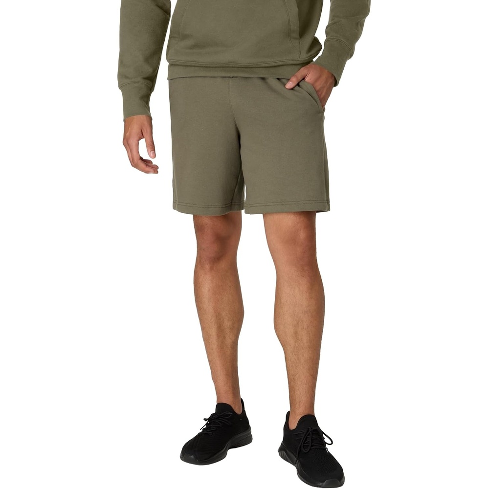 image:imageHanes Mens Originals Sweat Shorts Midweight Fleece Shorts with Pockets 8Fatigue Green