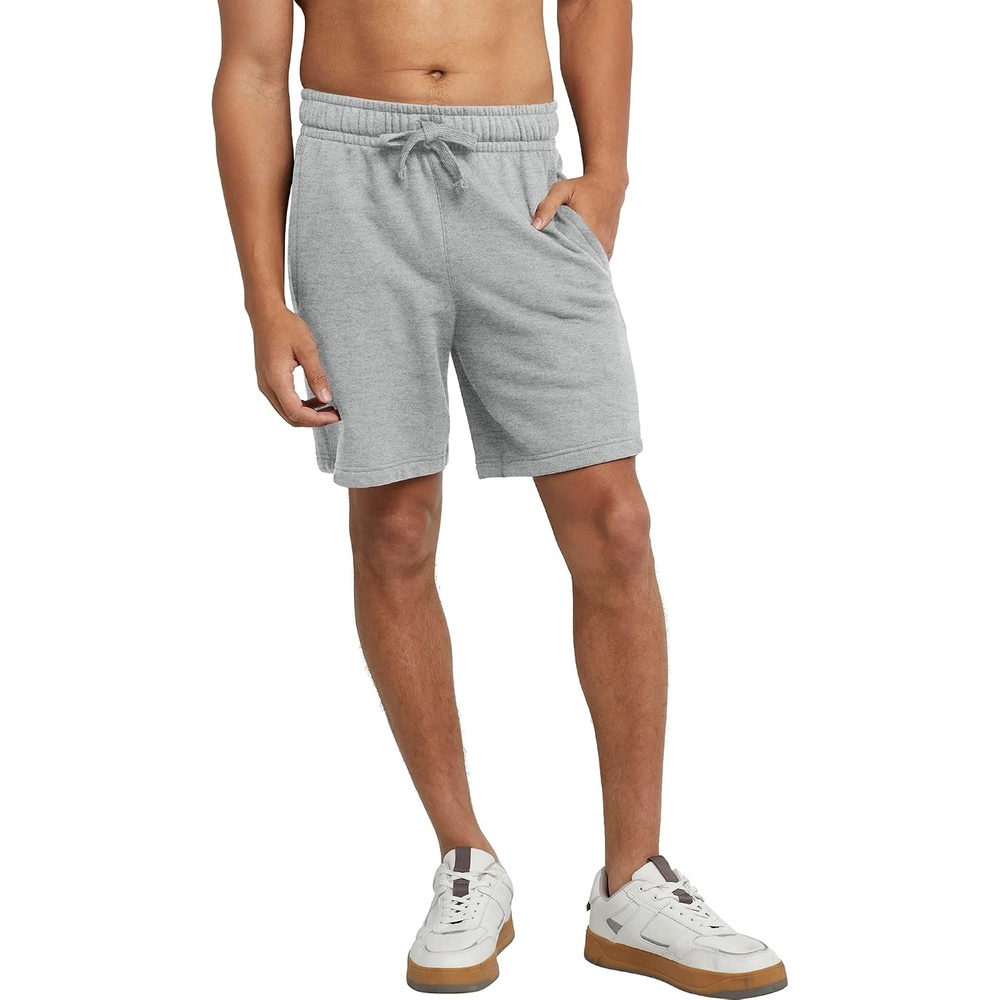 image:imageHanes Mens Originals Sweat Shorts Midweight Fleece Shorts with Pockets 8Light Steel