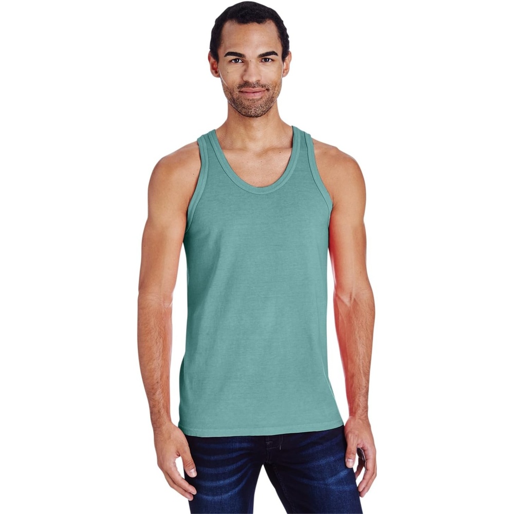 image:imageHanes Mens Originals TriBlend Tank Top Lightweight Tanks for Men Sleeveless Tank ShirtCypress Green