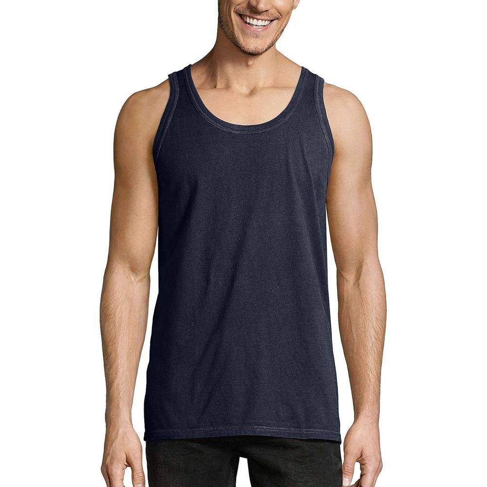 image:imageHanes Mens Originals TriBlend Tank Top Lightweight Tanks for Men Sleeveless Tank ShirtNavy