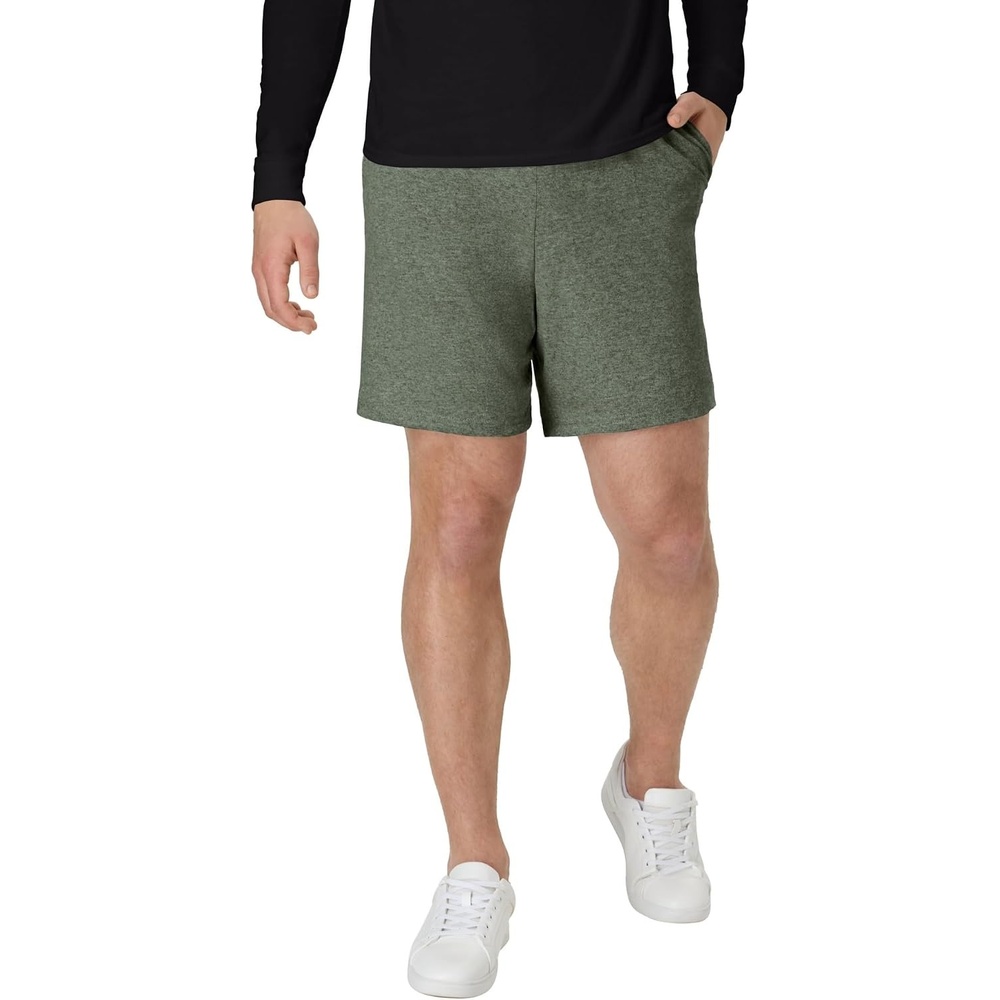 image:imageHanes Mens Shorts Essentials Short with Pockets Gym Shorts for Men Mens Athletic Shorts 75Camo Green Heather