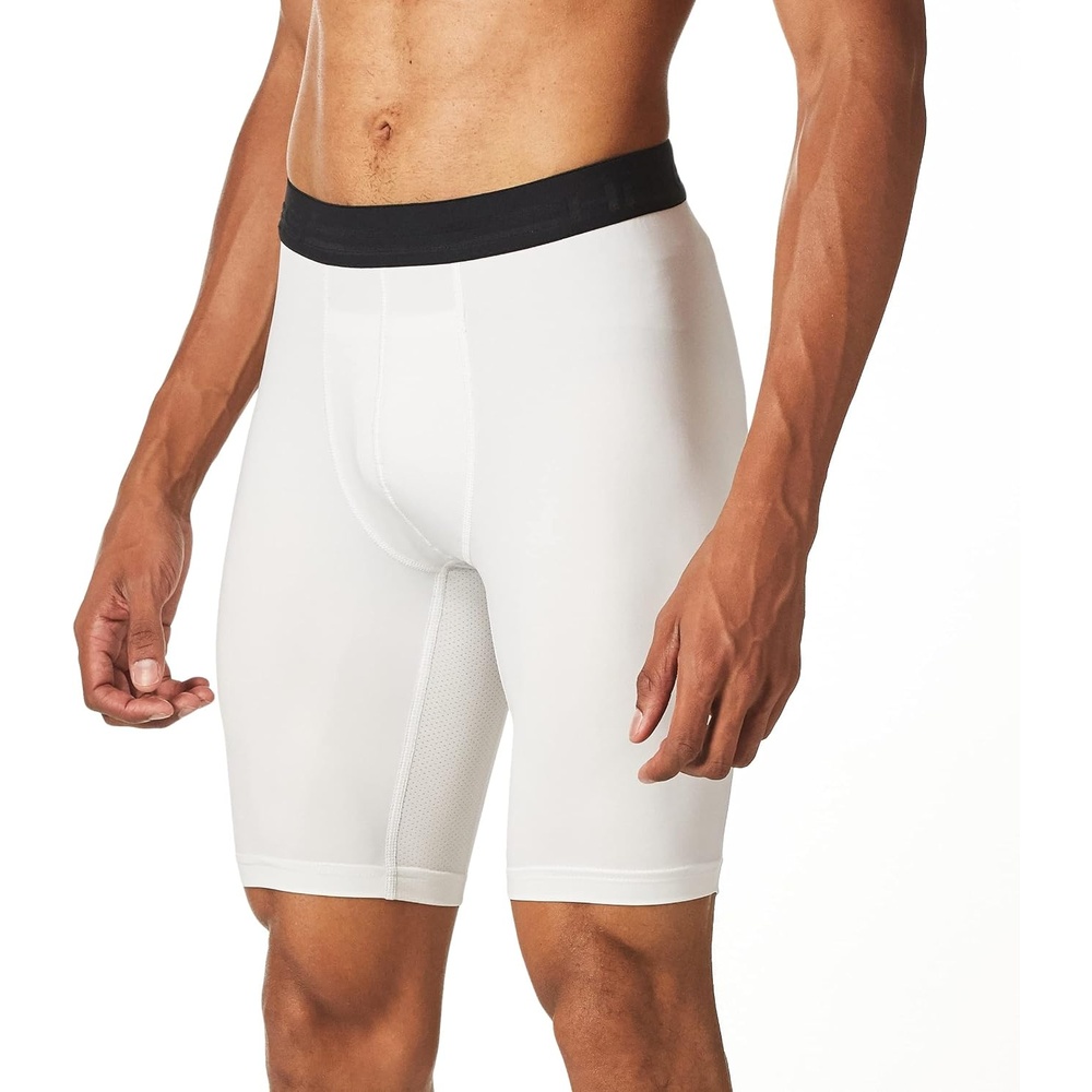 image:imageHanes Mens Sport Mens Performance Compression ShortTrue WhiteEbony