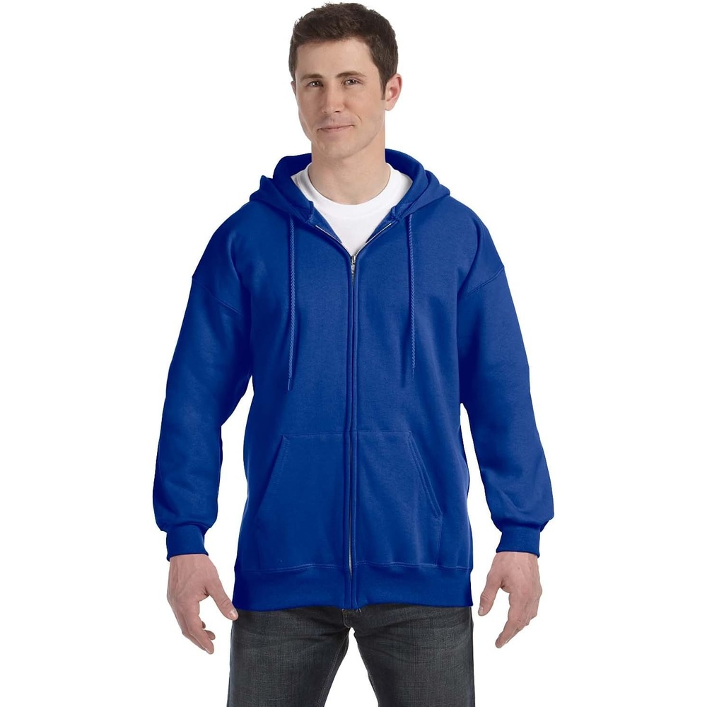image:imageHanes Mens Ultimate FullZip Hoodie Mens Hooded Fleece Sweatshirt with ZipperDeep Royal Blue