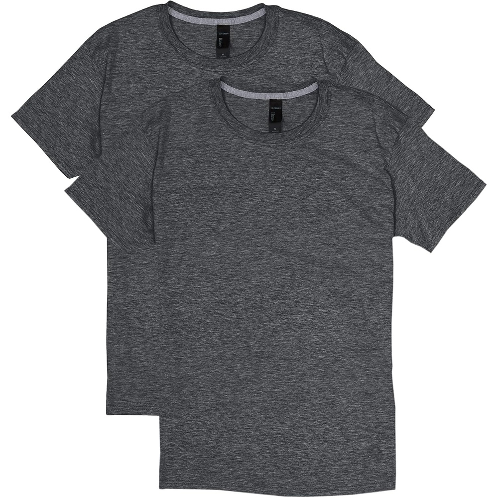 image:imageHanes Mens XTemp Performance TShirt Pack Cotton Blend MoistureWicking Tees for Men 2PackCharcoal Heather