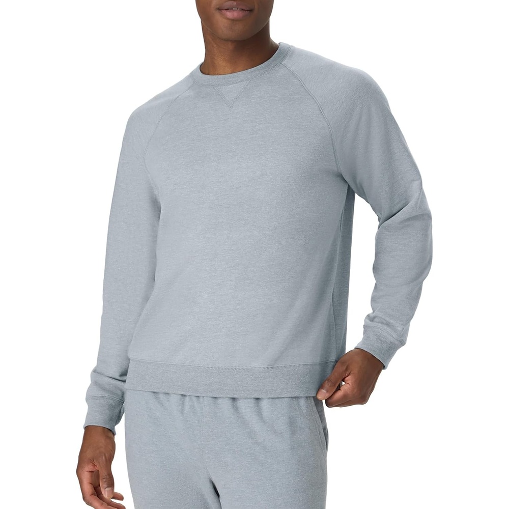 image:imageHanes Originals Mens French Terry Sweatshirt TriBlend Crewneck Sweatshirt for MenConcrete Pe Heather