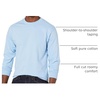 Hanes Men’s Beefy Long Sleeve Shirt, 1 or 2 Pack(Light Blue – 1 Pack)