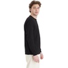 Hanes Men’s Essentials Long-Sleeve T-Shirt, Crewneck Cotton T-Shirts for Men, 2-Pack(Black – 4 Pack)