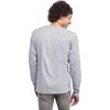 Hanes Men’s Essentials Long-Sleeve T-Shirt, Crewneck Cotton T-Shirts for Men, 2-Pack(Light Steel – 4 Pack)