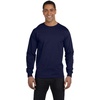 Hanes Men’s Essentials Long-Sleeve T-Shirt, Crewneck Cotton T-Shirts for Men, 2-Pack(Navy – 4 Pack)