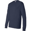 Hanes Men’s Essentials Long-Sleeve T-Shirt, Crewneck Cotton T-Shirts for Men, 2-Pack(Navy – 4 Pack)