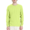 Hanes Men’s Essentials Long-Sleeve T-Shirt, Crewneck Cotton T-Shirts for Men, 2-Pack(Safety Green – 4 Pack)