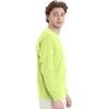 Hanes Men’s Essentials Long-Sleeve T-Shirt, Crewneck Cotton T-Shirts for Men, 2-Pack(Safety Green – 4 Pack)