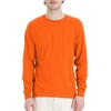 Hanes Men’s Essentials Long-Sleeve T-Shirt, Crewneck Cotton T-Shirts for Men, 2-Pack(Safety Orange – 4 Pack)