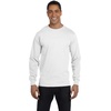Hanes Men’s Essentials Long-Sleeve T-Shirt, Crewneck Cotton T-Shirts for Men, 2-Pack(White – 2 Pack)