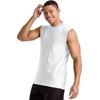 Hanes Men’s Essentials Midweight Muscle T-Shirt Pack, Cotton Muscle Tank Shirts, 3-Pack(White)