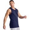 Hanes Men’s Essentials Tank Top Pack, Midweight Cotton Tanks, Sleeveless Shirts, 3-Pack(Athletic Navy)