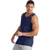 Hanes Men’s Essentials Tank Top Pack, Midweight Cotton Tanks, Sleeveless Shirts, 3-Pack(Athletic Navy)
