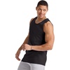 Hanes Men’s Essentials Tank Top Pack, Midweight Cotton Tanks, Sleeveless Shirts, 3-Pack(Black)