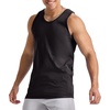 Hanes Men’s Essentials Tank Top Pack, Midweight Cotton Tanks, Sleeveless Shirts, 3-Pack(Black)