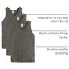 Hanes Men’s Essentials Tank Top Pack, Midweight Cotton Tanks, Sleeveless Shirts, 3-Pack(Camouflage Green)