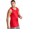 Hanes Men’s Essentials Tank Top Pack, Midweight Cotton Tanks, Sleeveless Shirts, 3-Pack(Champion Scarlet)