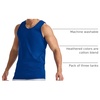 Hanes Men’s Essentials Tank Top Pack, Midweight Cotton Tanks, Sleeveless Shirts, 3-Pack(Deep Royal)