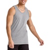 Hanes Men’s Essentials Tank Top Pack, Midweight Cotton Tanks, Sleeveless Shirts, 3-Pack(Oxford Gray)