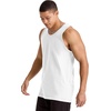 Hanes Men’s Essentials Tank Top Pack, Midweight Cotton Tanks, Sleeveless Shirts, 3-Pack(White)