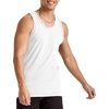 Hanes Men’s Essentials Tank Top Pack, Midweight Cotton Tanks, Sleeveless Shirts, 3-Pack(White)