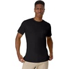 Hanes Men’s Men’s Workwear Short Sleeve Tee (2-Pack)(Black)