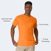 Hanes Men’s Men’s Workwear Short Sleeve Tee (2-Pack)(Safety Orange)