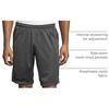 Hanes Men’s Mesh Pocket Short(Railroad Gray)