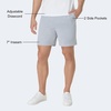 Hanes Men’s Originals Cotton Pockets, Pull-on Jersey Gym Shorts, 7″(Light Steel)