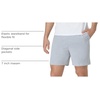Hanes Men’s Originals Cotton Pockets, Pull-on Jersey Gym Shorts, 7″(Light Steel)