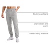 Hanes Men’s Originals French Terry Joggers, Lightweight Sweatpants with Pockets, 30″ Inseam(Concrete Pe Heather)