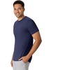 Hanes Men’s Originals Lightweight T-Shirt, Crewneck T-Shirts for Men, Tri-Blend Tee(Athletic Navy Pe Heather)
