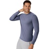Hanes Men’s Originals Long Sleeve T-Shirt, Lightweight Tri-Blend Jersey Tee for Men(Athletic Navy Pe Heather)