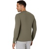 Hanes Men’s Originals Long Sleeve T-Shirt, Lightweight Tri-Blend Jersey Tee for Men(Fatigue Green)