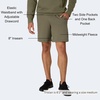 Hanes Mens Originals Sweat Shorts, Midweight Fleece Shorts with Pockets, 8″(Fatigue Green)