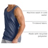 Hanes Mens Originals Tri-Blend Tank Top, Lightweight Tanks for Men, Sleeveless Tank Shirt(Athletic Navy Pe Heather)