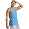 Hanes Mens Originals Tri-Blend Tank Top, Lightweight Tanks for Men, Sleeveless Tank Shirt(Blue Jay Pe Heather)